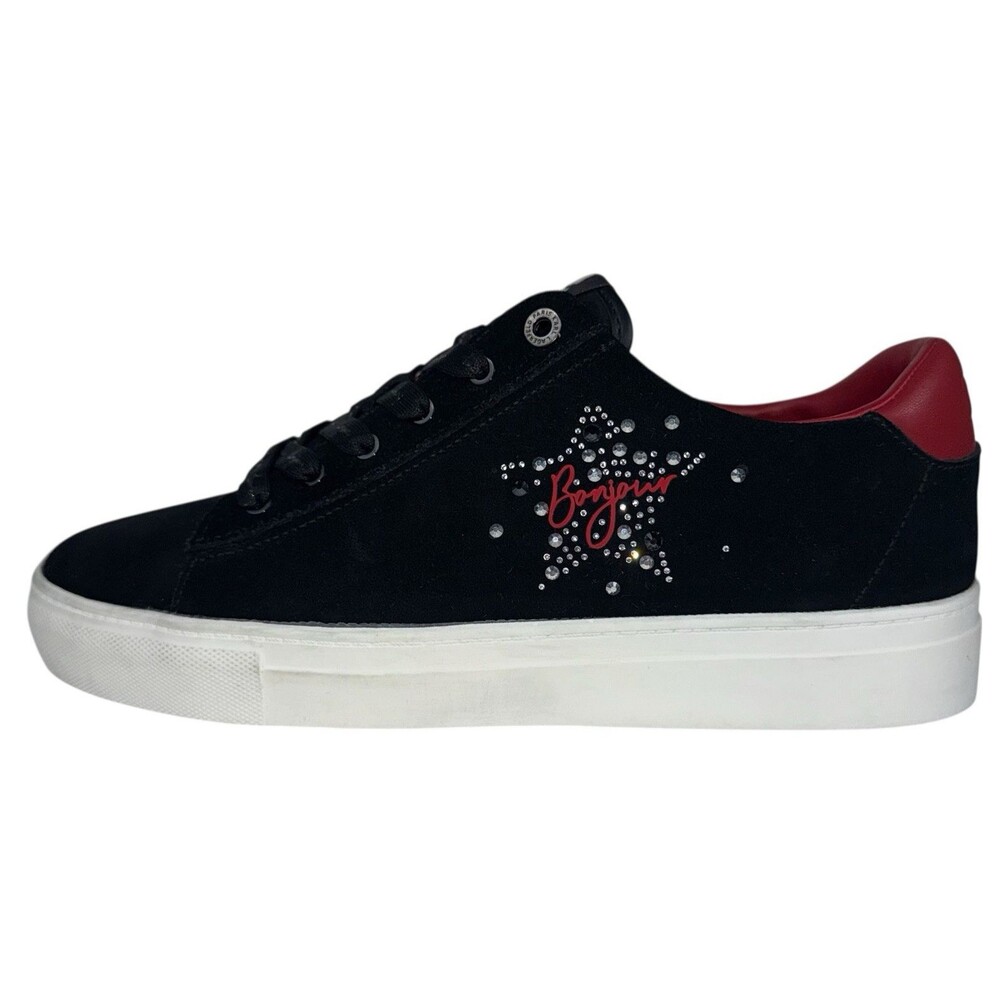 Karl Lagerfeld Womens Size 11 Sneakers Paris Cate Sayings F24 Fashion New